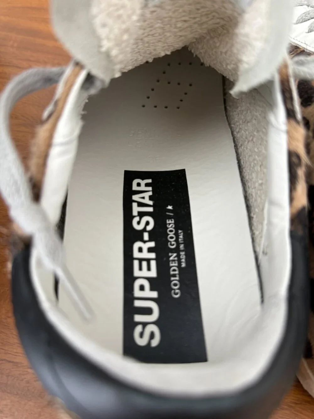 NWT Golden Goose Leopard Super-Star Classic Sneakers - Picture 5 of 6